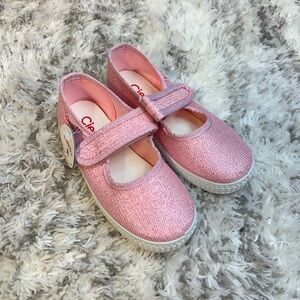 Cienta Glittery Pink Kids Dress Shoes